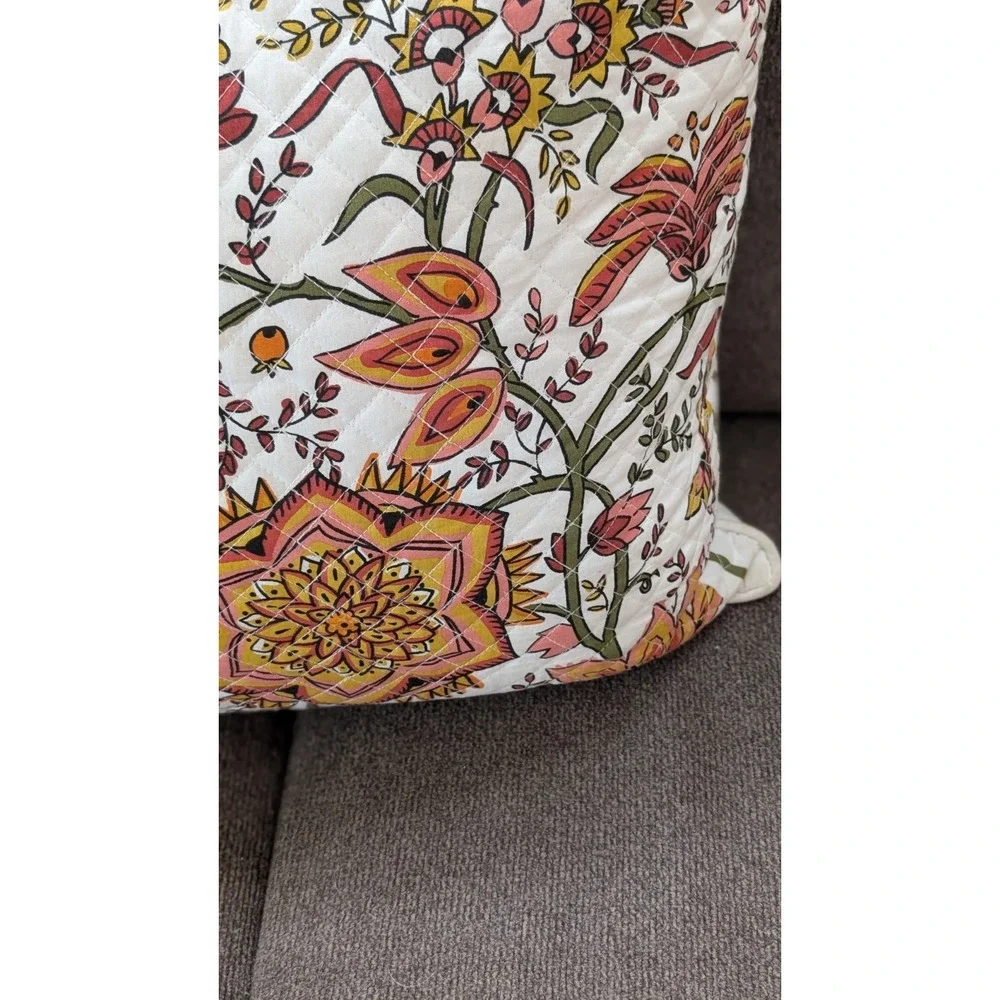 Vera Bradley Peacock Garden Pillow Couch Bed Throw 21